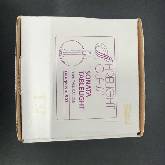 Firelight Glass Sonata Tablelight Oil Candle 2.5" - Picture 7 of 8